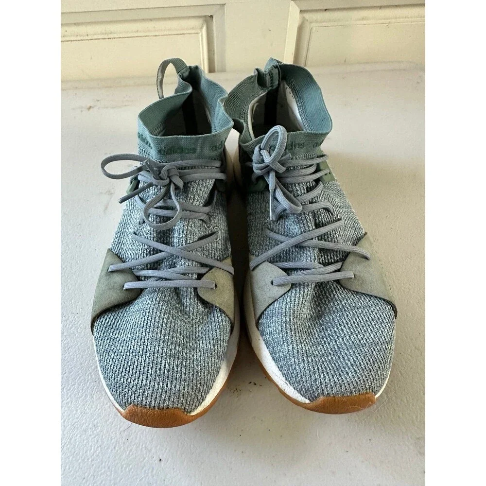 Adidas Women's Cloudfoam Neo Quesa Raw Green Athletic Running Shoes 7.5